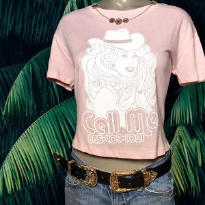 Wallen + Barbie [exclusive] graphic cropped tee